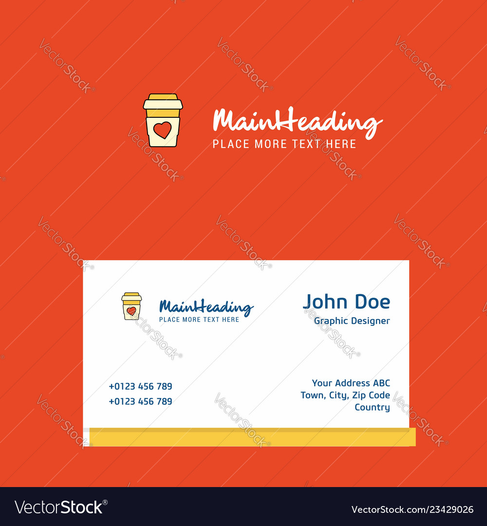 Juice glass logo design with business card