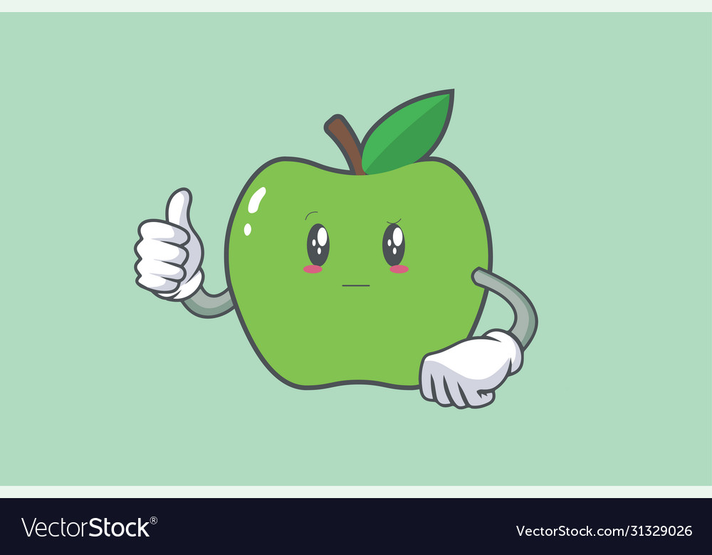 Really attentive confused face emotion thumb up Vector Image