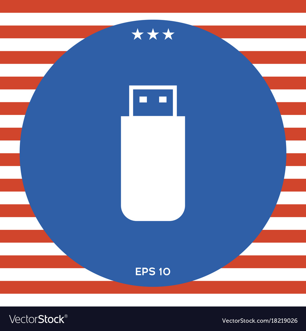 Usb flash memory drive icon