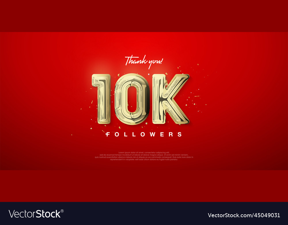 10k gold number thanks for followers posters