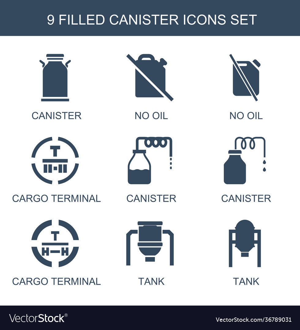 9 canister icons