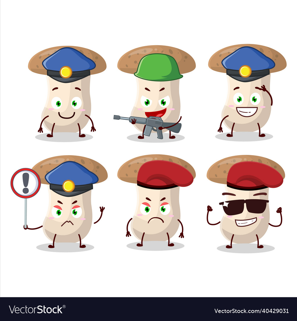 A dedicated police officer of shimeji mascot Vector Image