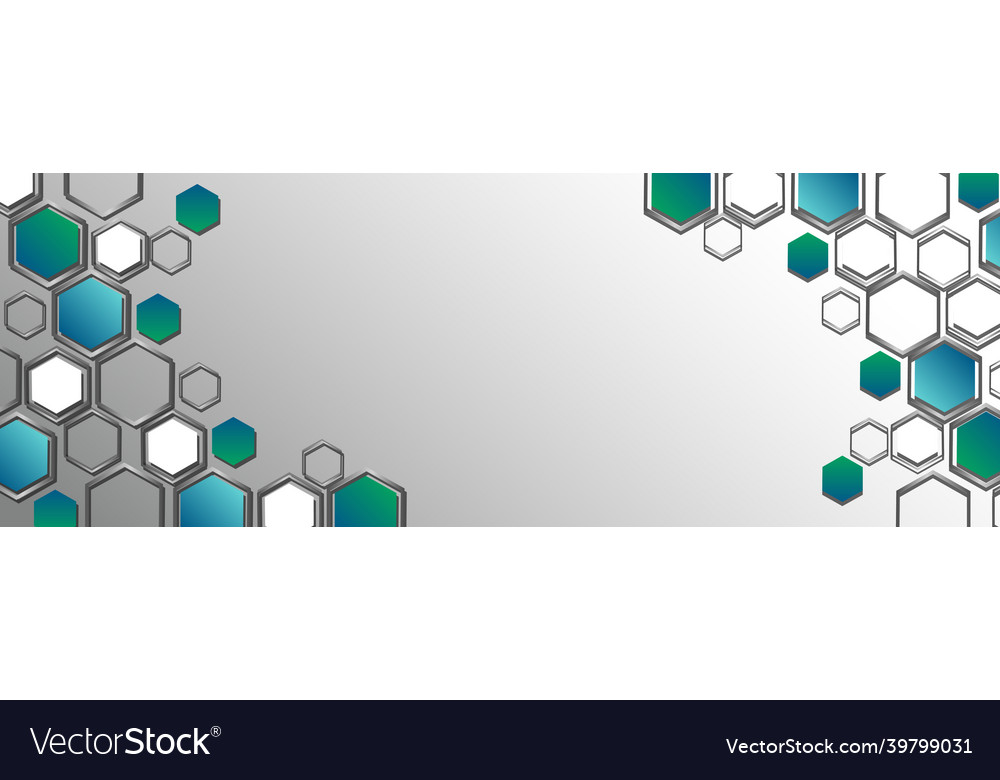 Abstract web background set of hexagons