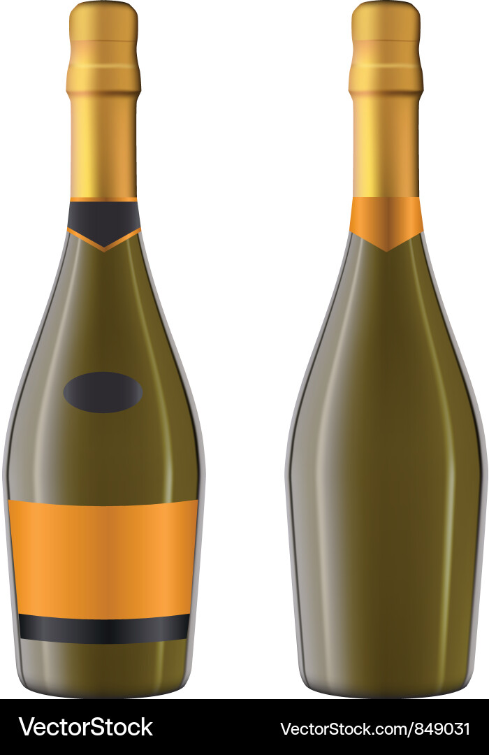 Champagne bottle Royalty Free Vector Image - VectorStock