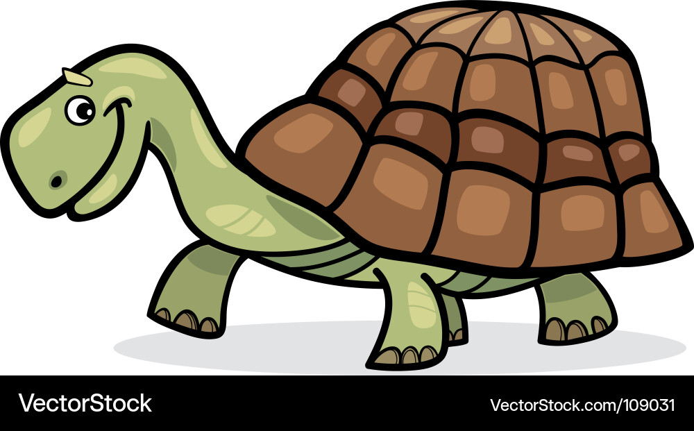 Cheerful turtle Royalty Free Vector Image - VectorStock