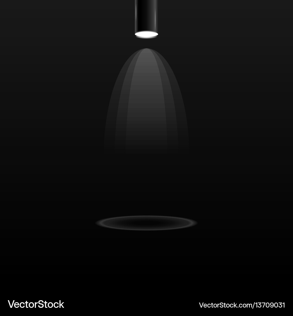 Electric searchlight and light Royalty Free Vector Image