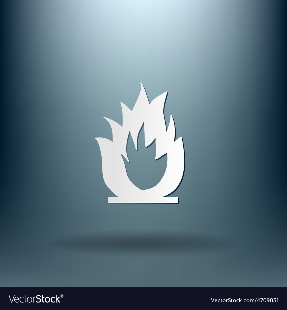 Fire sign Royalty Free Vector Image - VectorStock