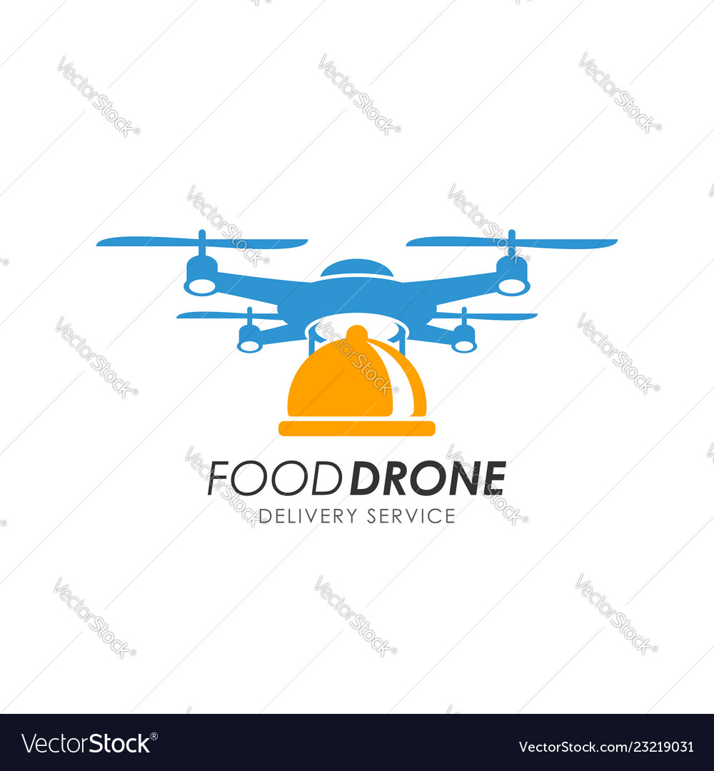 food-drone-delivery-logo-design-template-vector-image