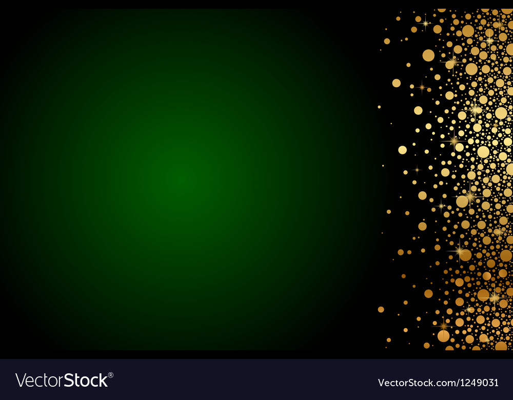 Green and gold luxury background Royalty Free Vector Image