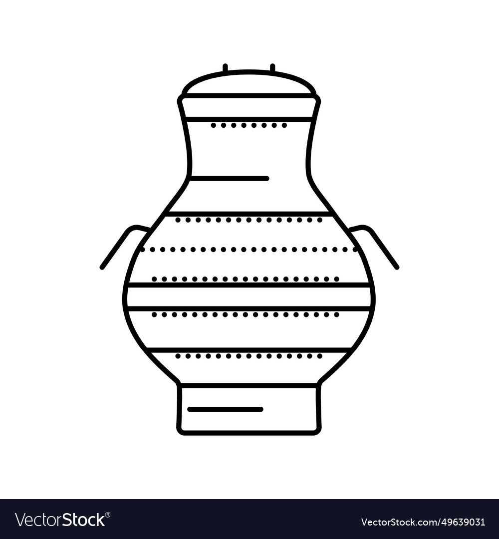 Immortality elixir taoism line icon Vector Image Immortality elixir taoism line icon
