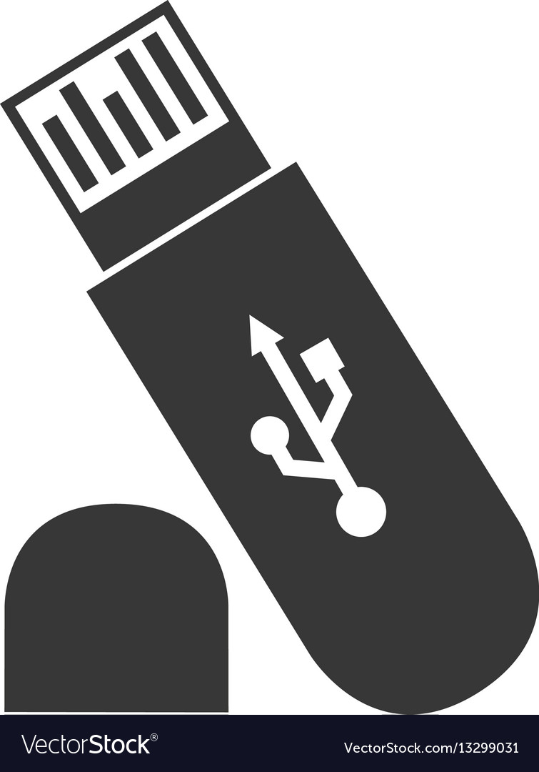 Usb memory isolated icon