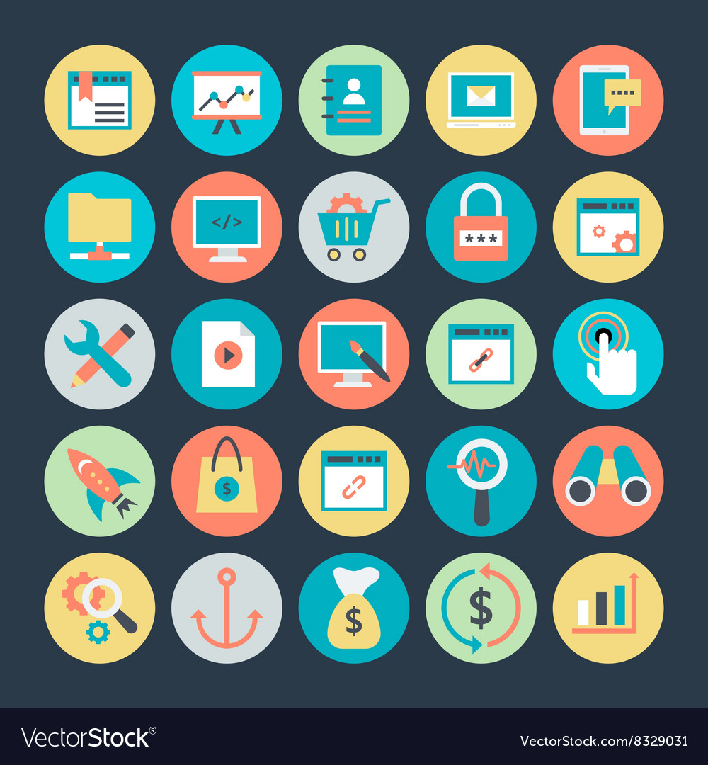 Web Optimization & Marketing Icons