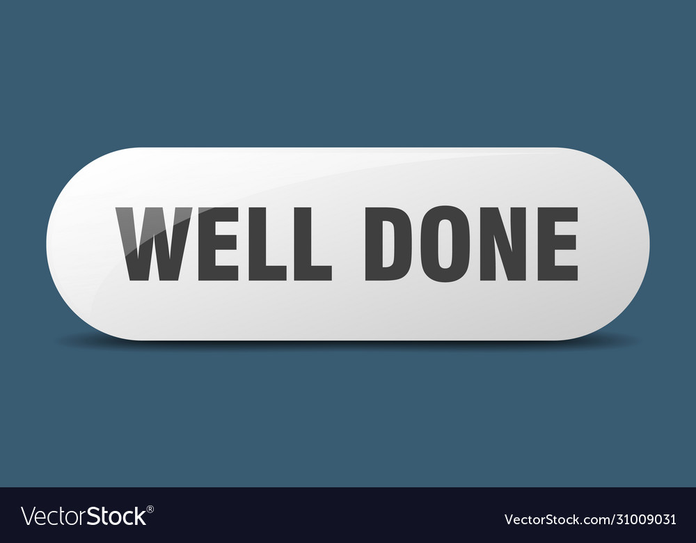 Well done button sign key push