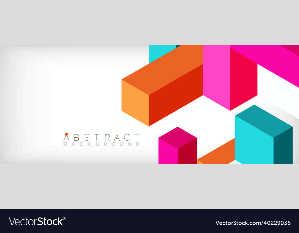 Abstract background 3d cubes cubic elements