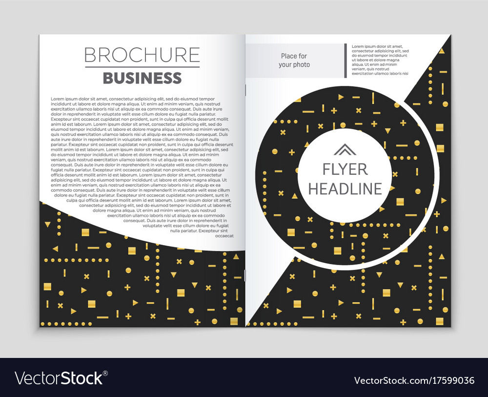 Abstract layout background set for art