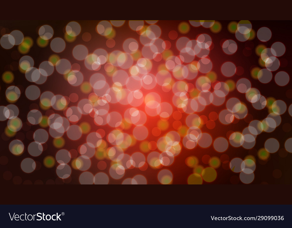 Abstract red blurred background with bokeh