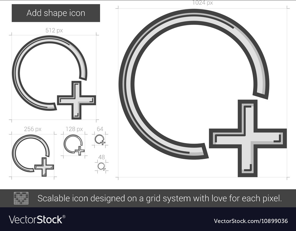 Add shape line icon