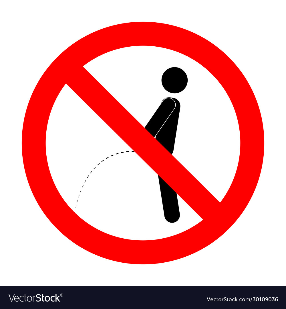 Ban piss symbol Royalty Free Vector Image - VectorStock