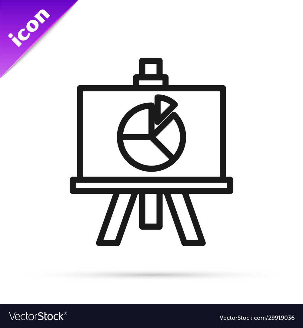 Black line xyz coordinate system icon isolated