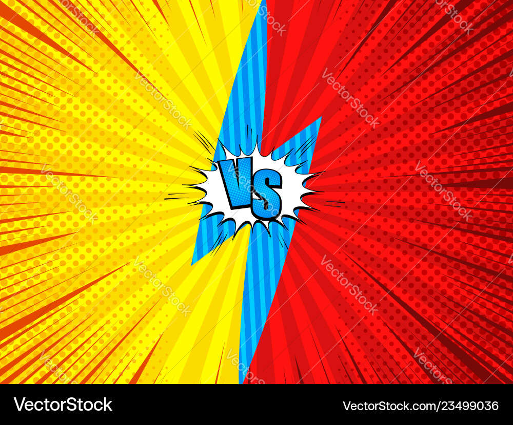 Comic versus dynamic template Royalty Free Vector Image