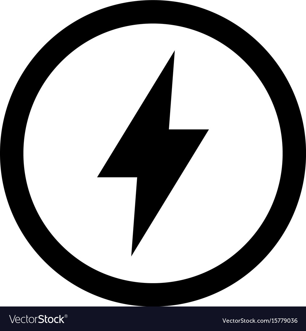 Electric lightning bolt Royalty Free Vector Image