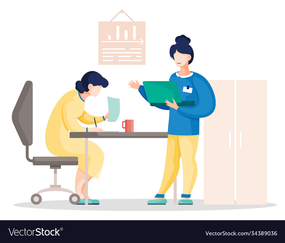 Flat busy people Royalty Free Vector Image - VectorStock