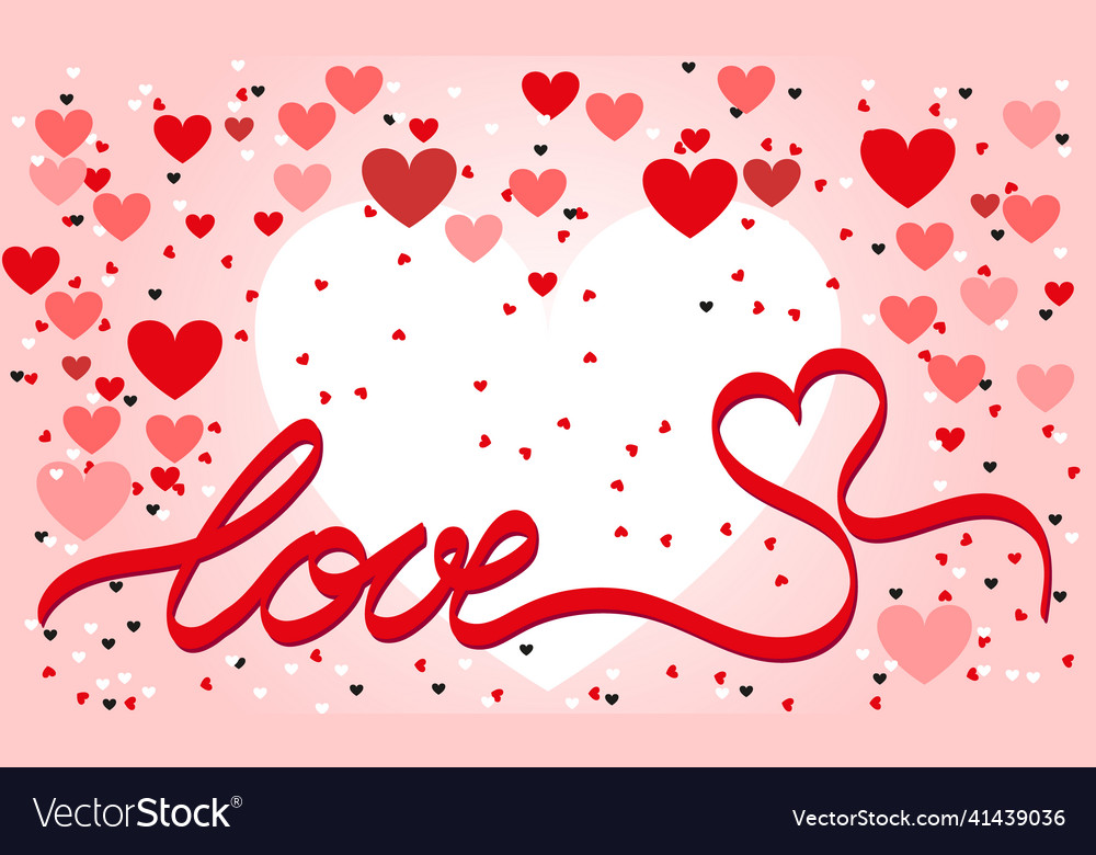 Love continuous line script cursive text vector image Love continuous line script cursive text