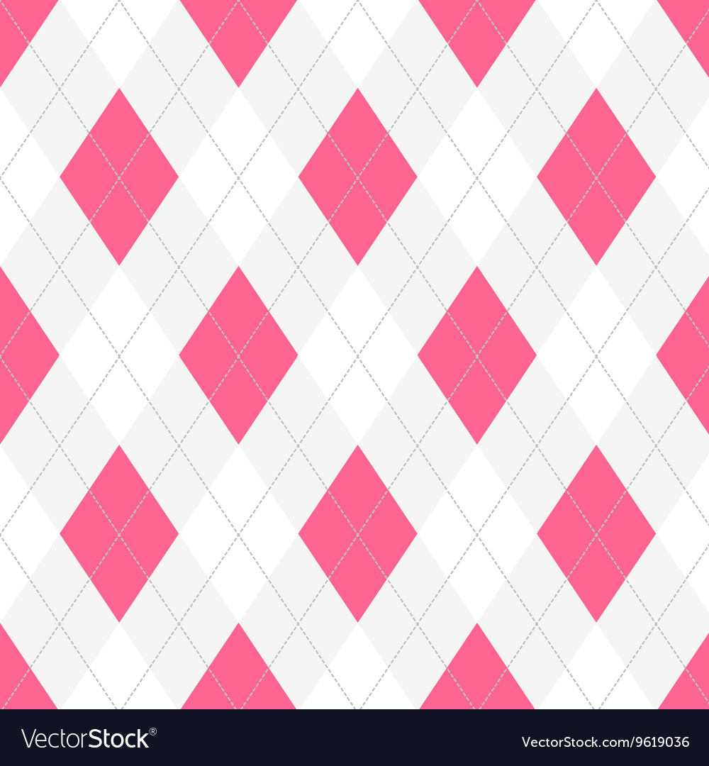 Seamless argyle pattern diamond shapes background