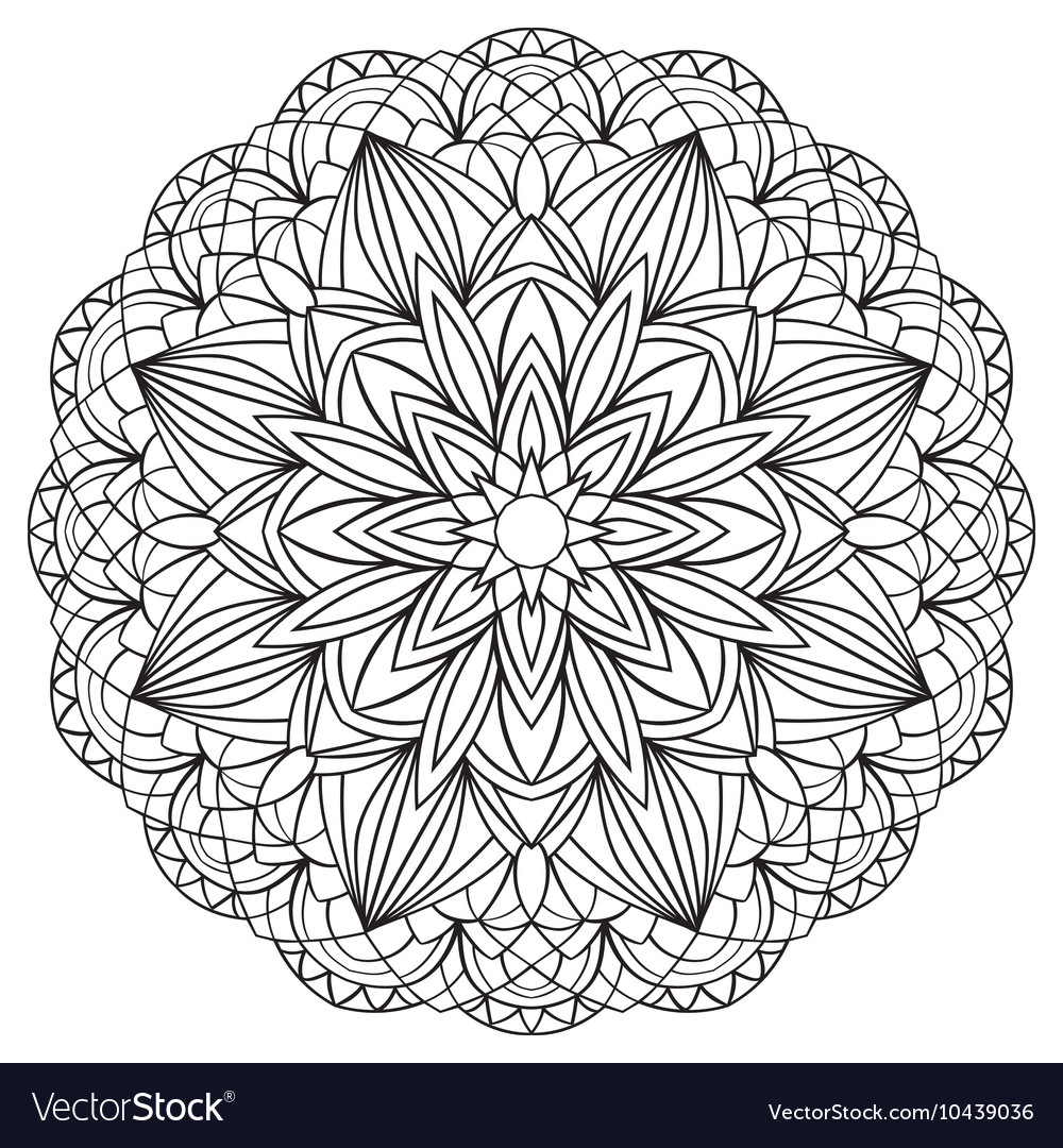 Download Simple geometric mandala Royalty Free Vector Image