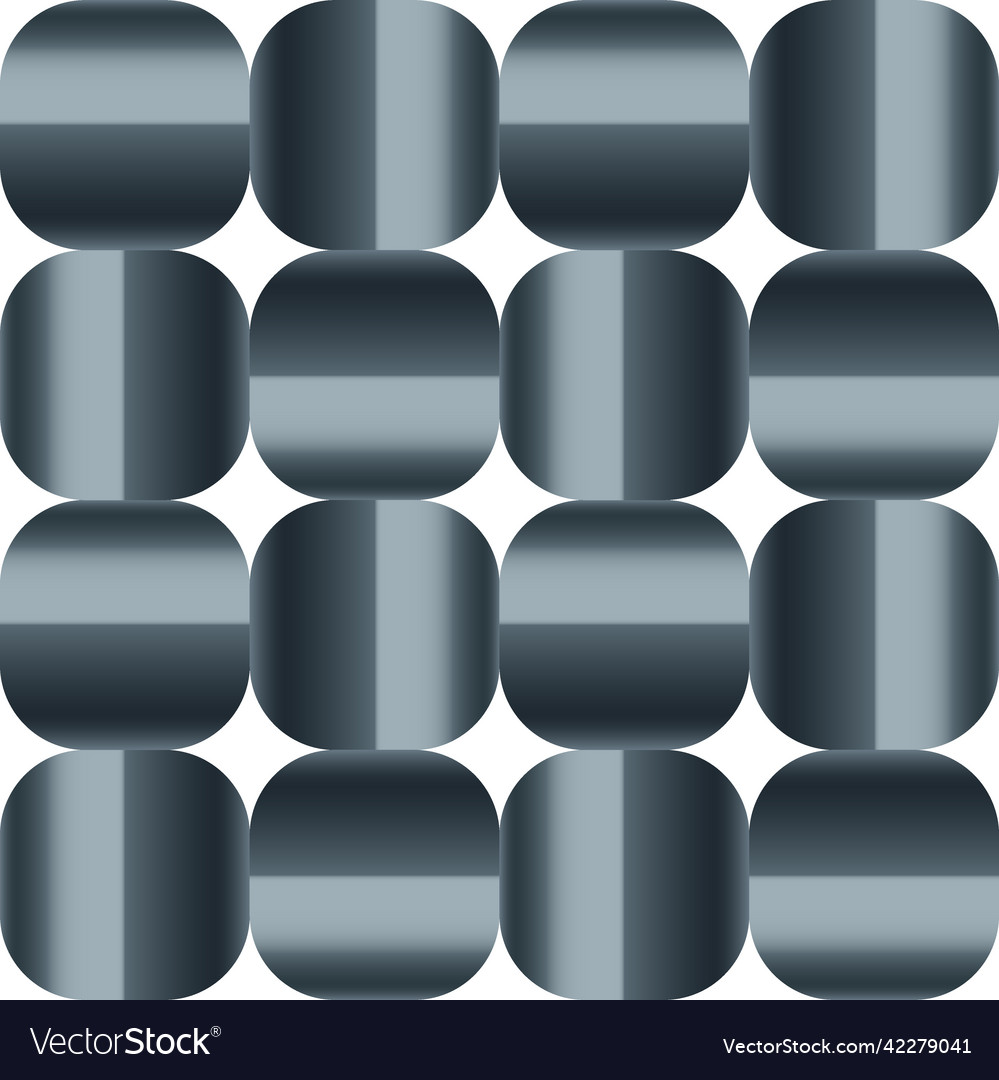 Abstract round cube shapes seamless pattern