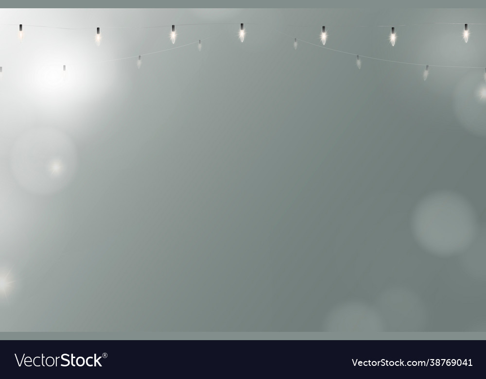 Bokeh background in blue with glowing string