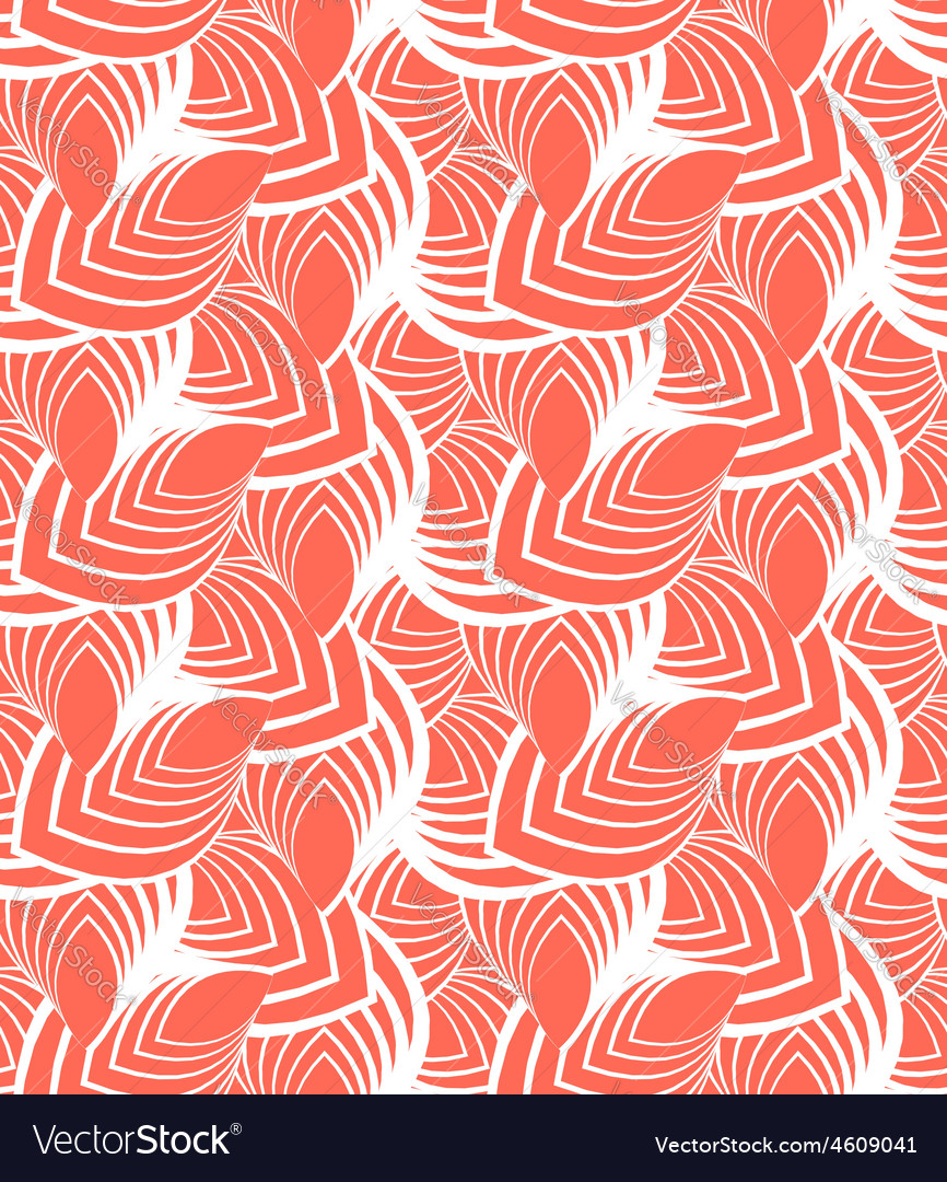 Coral Geometric Pattern
