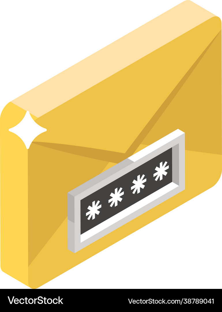Email password Royalty Free Vector Image - VectorStock