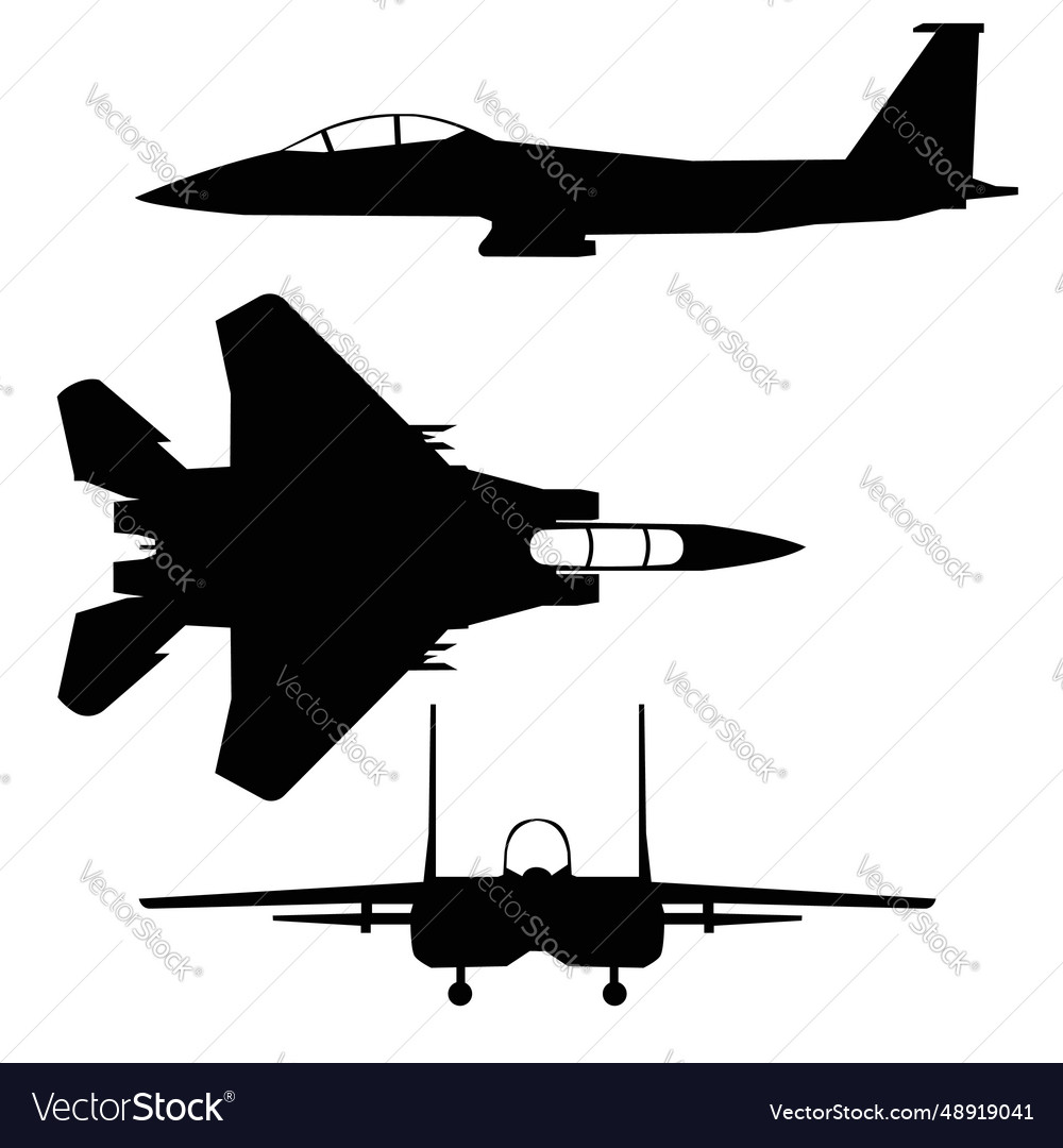 F15 Eagle Jet Fighter Icon Set