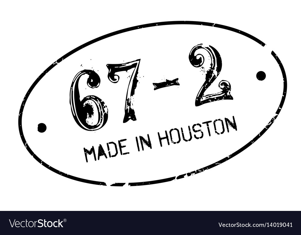 Made in houston rubber stamp Royalty Free Vector Image