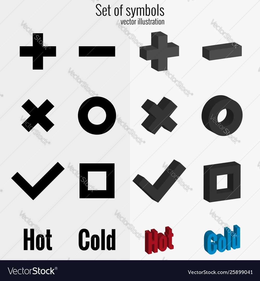 Set symbols in outline style