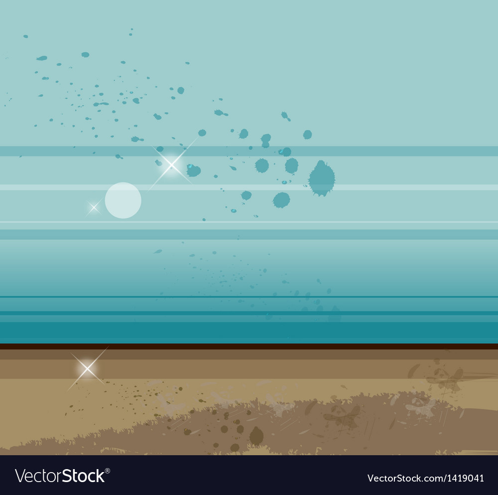 Sparkle beach background Royalty Free Vector Image