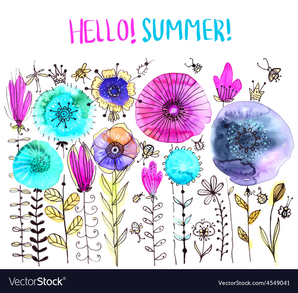 Watercolor Floral Romance