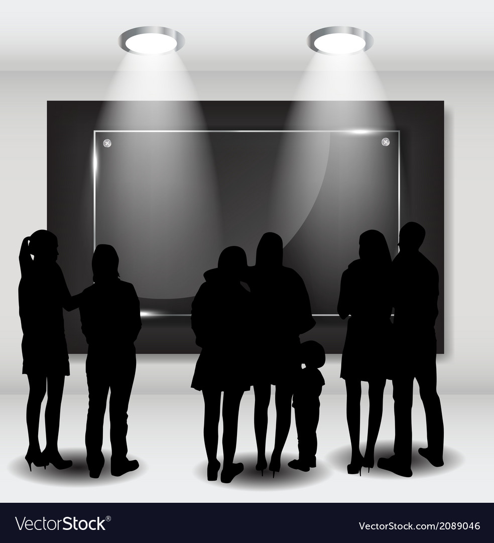 Empty Frame in Art Gallery