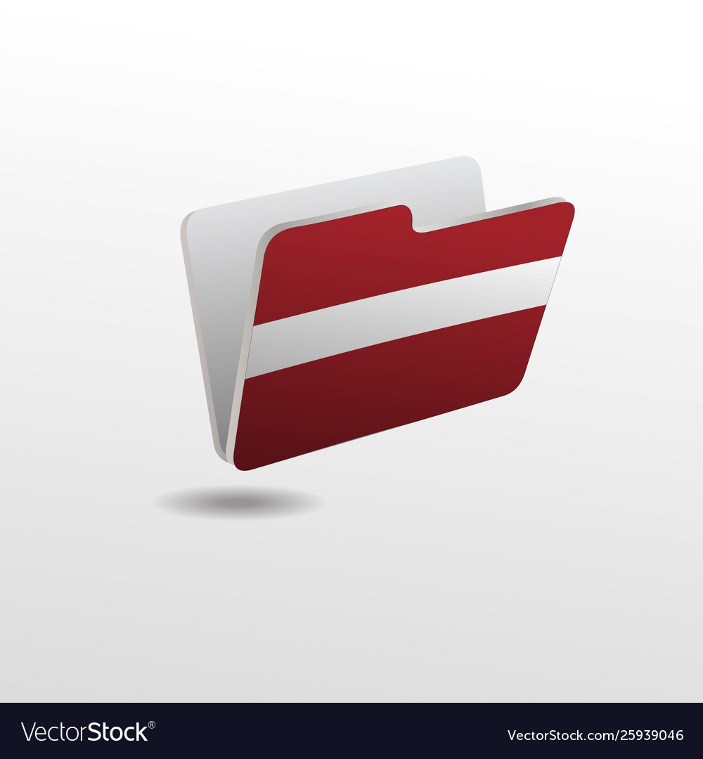Folder with image flag latvia