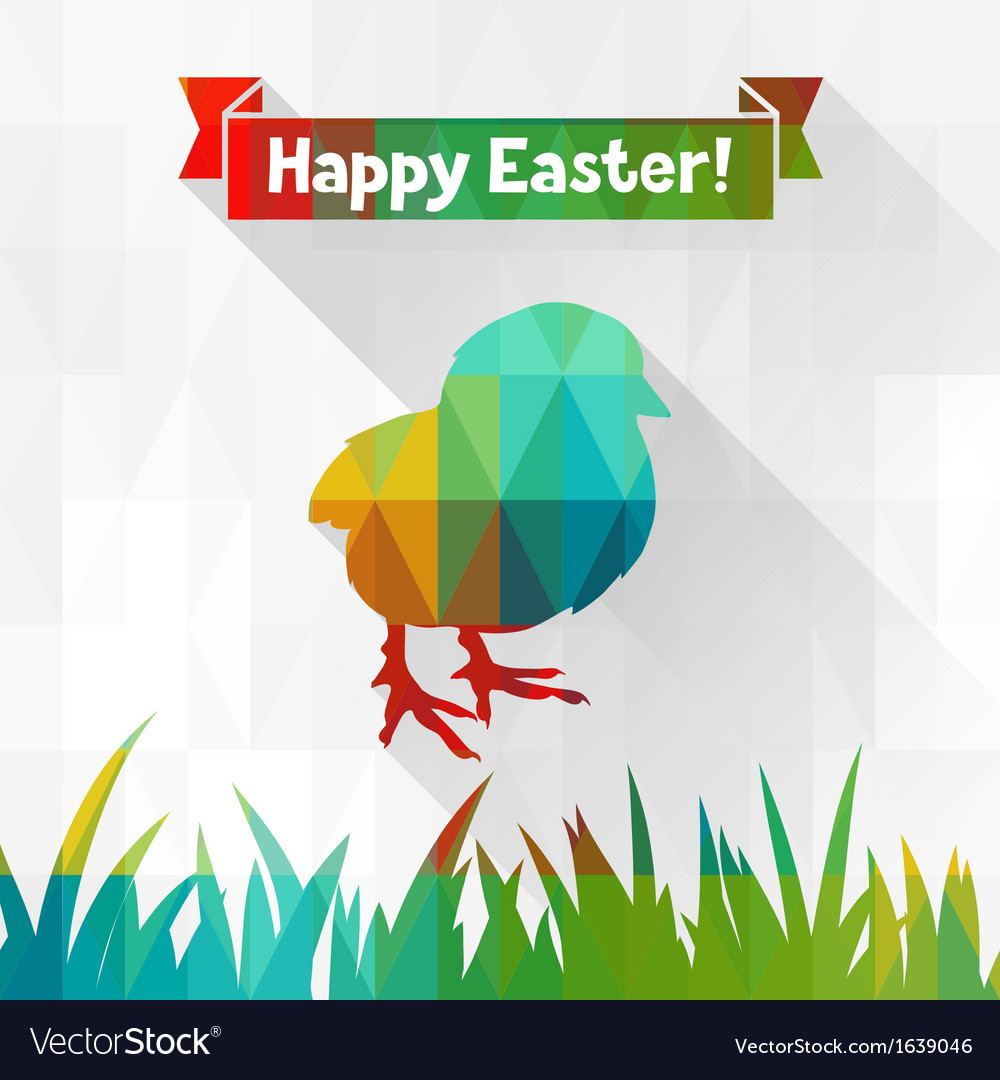 Happy easter greeting card background