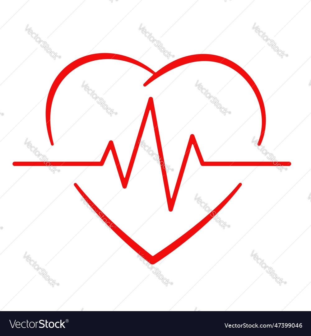 Heartbeat icon Royalty Free Vector Image - VectorStock