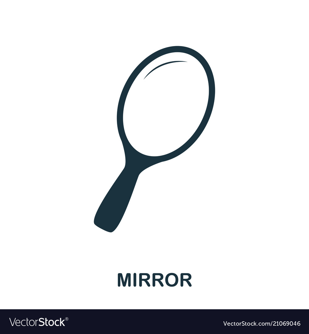 Mirror icon flat style design ui