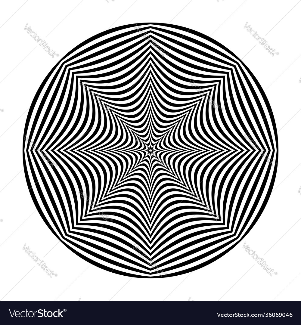 Optical Illusion Circle Pattern