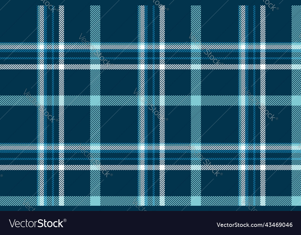 Plaid background check seamless pattern in blue Vector Image