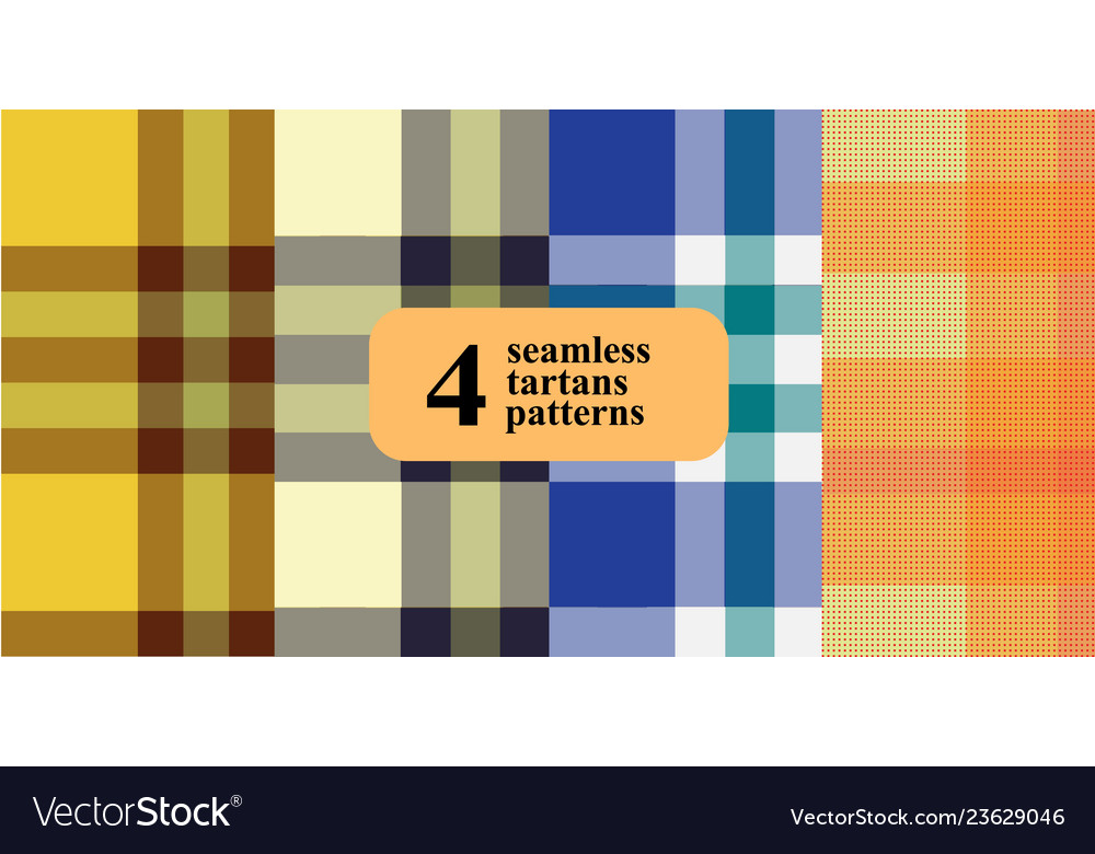 Plaid checkered pattern in different colors