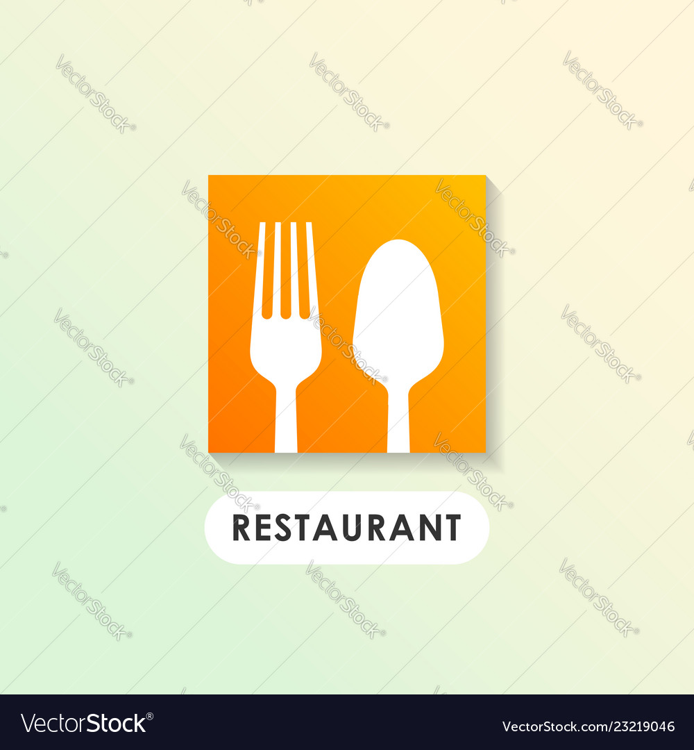 Restaurant logo design template icon