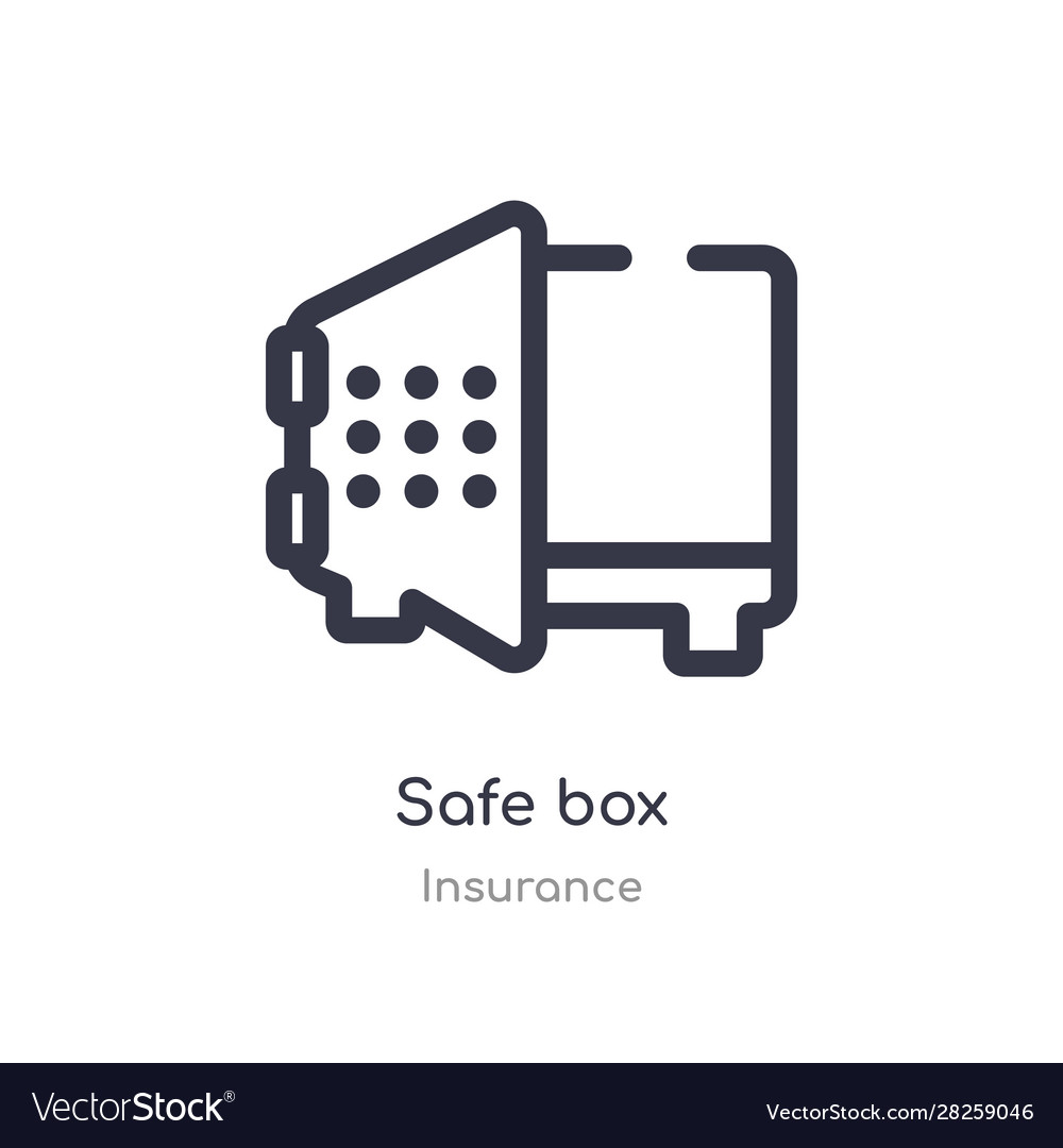 Safe Box Outline Icon