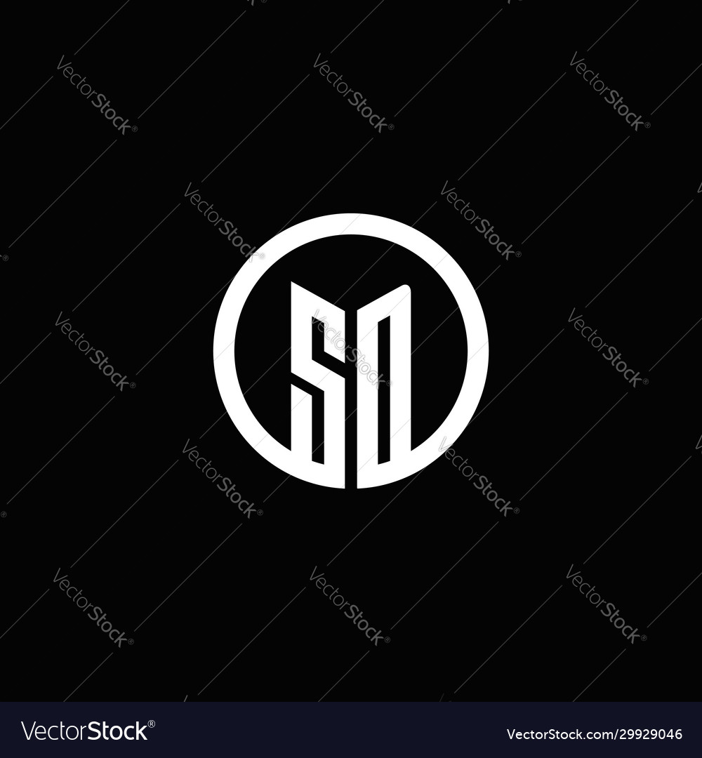 Sd monogram logo isolated with a rotating circle