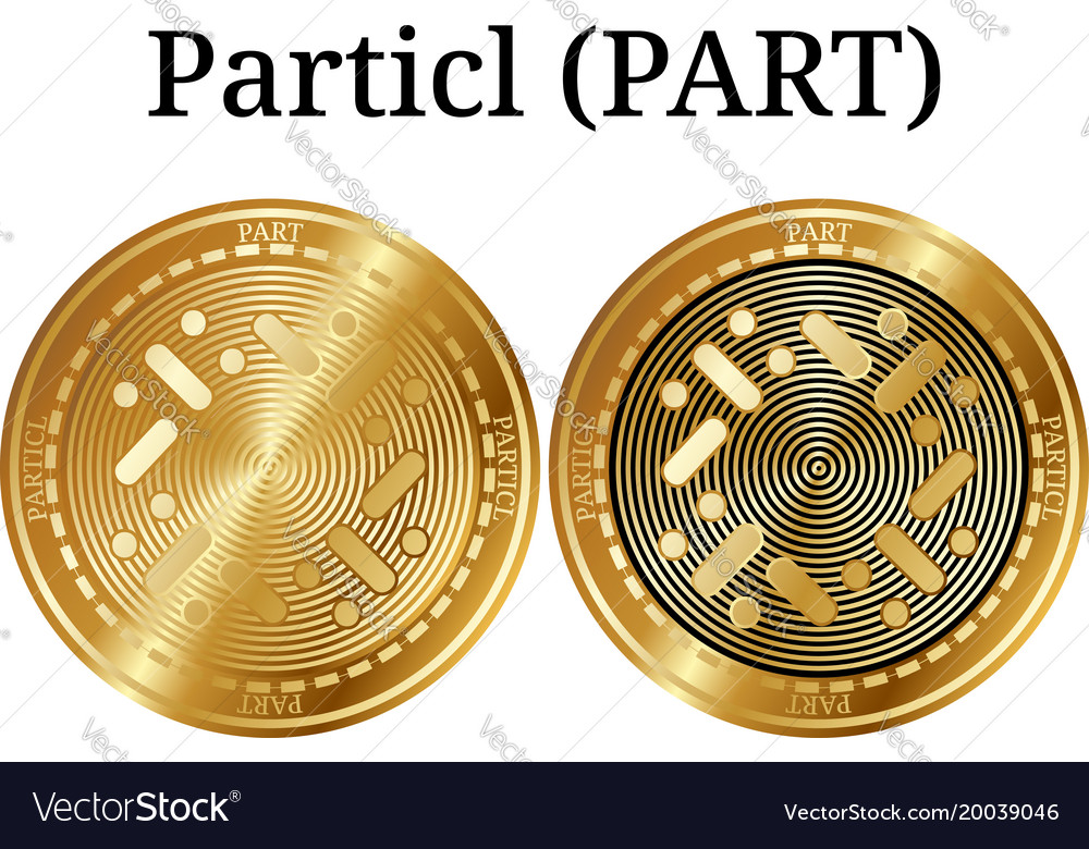 Set of physical golden coin particl part
